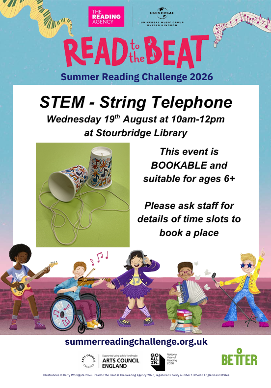 Stourbridge Library - Summer Reading Challenge: STEM - String Telephone